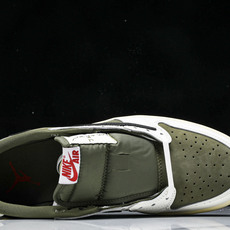 纯原 Travis Scott x Air Jordan 1 Low OG“Medium Olive”米 纯原 Travis Scott x Air Jordan 1 Low OG“Medium Olive”米