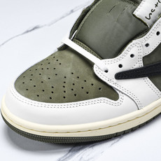 纯原 Travis Scott x Air Jordan 1 Low OG“Medium Olive”米 纯原 Travis Scott x Air Jordan 1 Low OG“Medium Olive”米