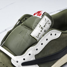 纯原 Travis Scott x Air Jordan 1 Low OG“Medium Olive”米 纯原 Travis Scott x Air Jordan 1 Low OG“Medium Olive”米