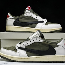 纯原 Travis Scott x Air Jordan 1 Low OG“Medium Olive”米 纯原 Travis Scott x Air Jordan 1 Low OG“Medium Olive”米