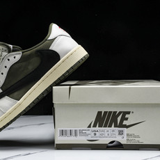 纯原 Travis Scott x Air Jordan 1 Low OG“Medium Olive”米 纯原 Travis Scott x Air Jordan 1 Low OG“Medium Olive”米