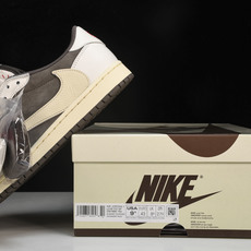 纯原 Travis Scott x Air Jordan 1 Reverse Mocha 倒钩摩卡棕白低 纯原 Travis Scott x Air Jordan 1 Reverse Mocha 倒钩摩卡棕白低
