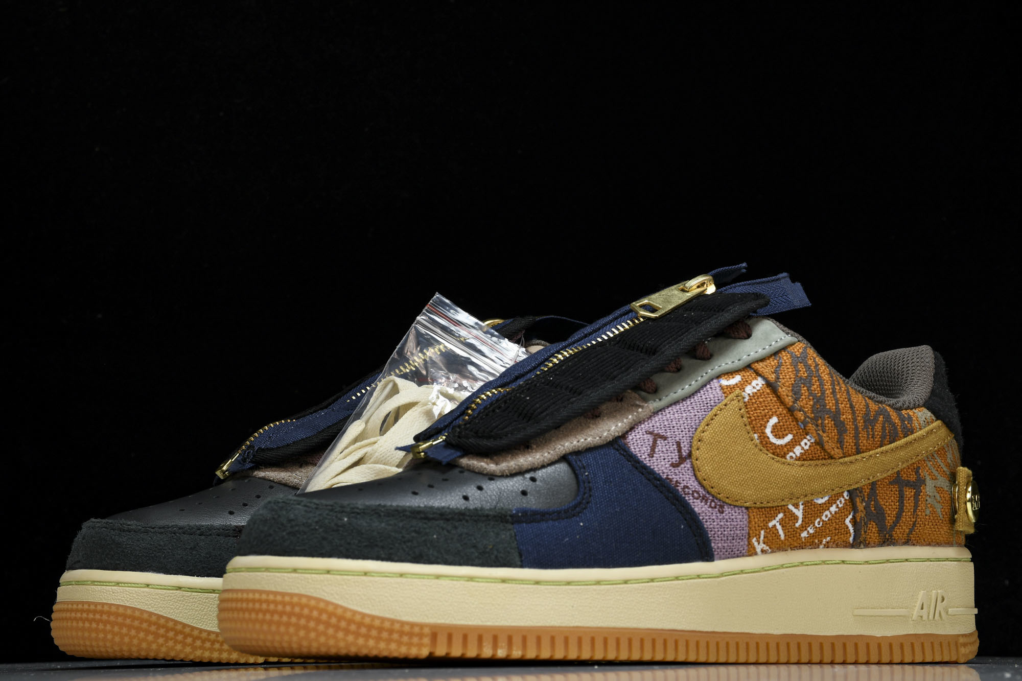 纯原 Travis Scott x Nk AF 1 Low Cactus Jack TS 拼接低帮 黄色 纯原 Travis Scott x Nk AF 1 Low Cactus Jack TS 拼接低帮 黄色
