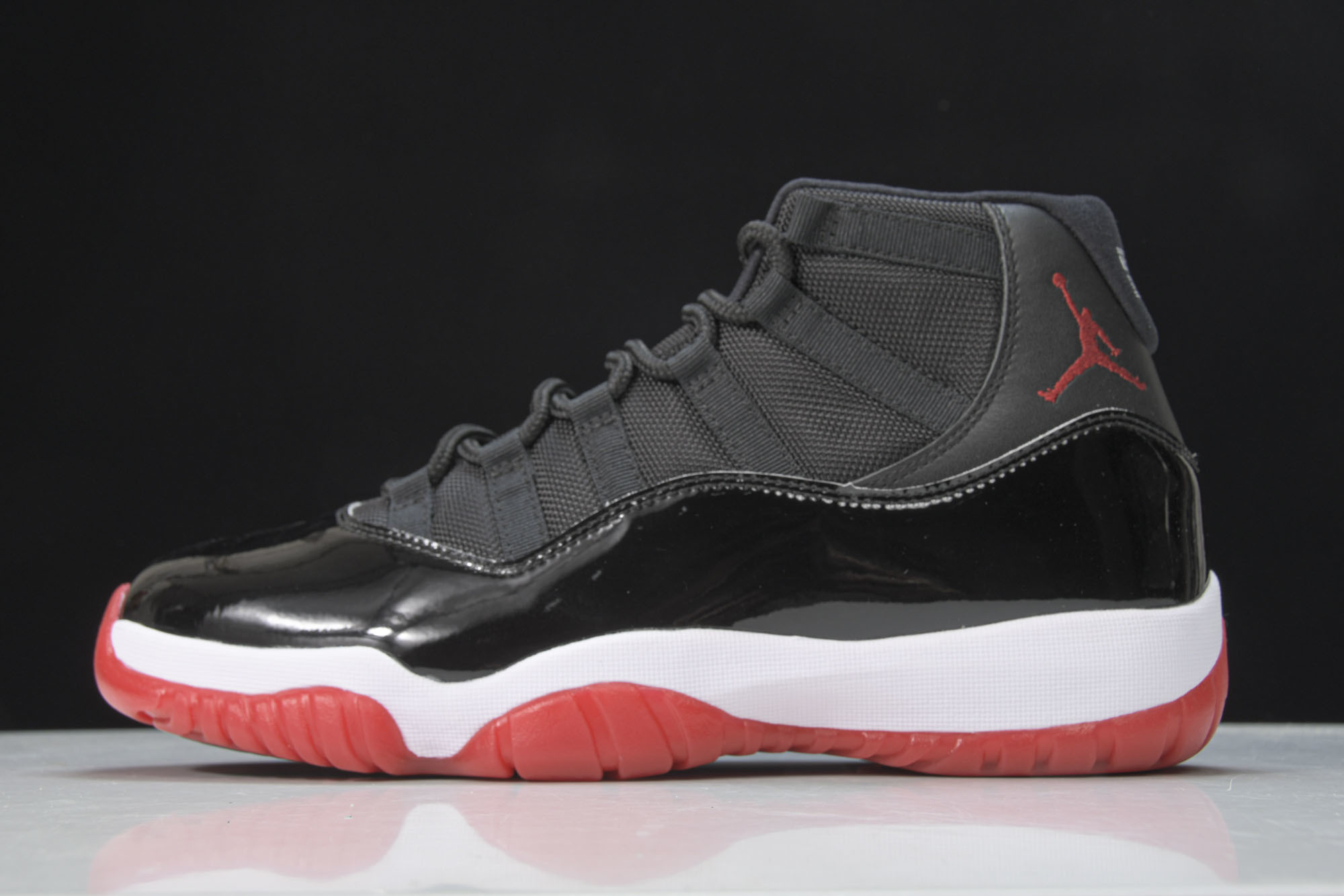 Air Jordan 11“Bred”AJ11 乔11漆皮黑红元年 2019经典复刻高帮篮球鞋 -061