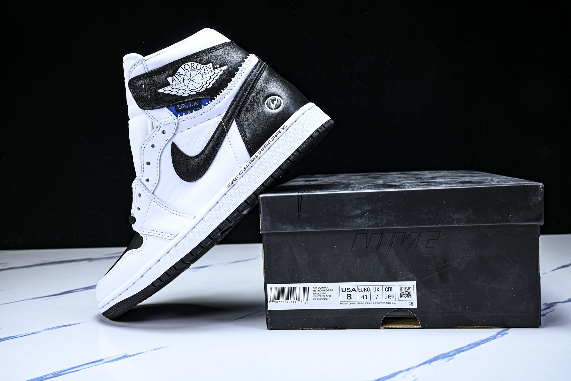 Fragment Design x Union x Air Jordan 1 Hi 乔1藤原浩大闪电 高