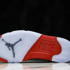 Air Jordan 5 Retro Fire Red Black Tongue (2025) 白红 H Air Jordan 5 Retro Fire Red Black Tongue (2025) 白红 H