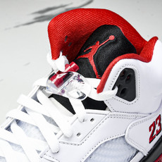 Air Jordan 5 Retro Fire Red Black Tongue (2025) 白红 H Air Jordan 5 Retro Fire Red Black Tongue (2025) 白红 H