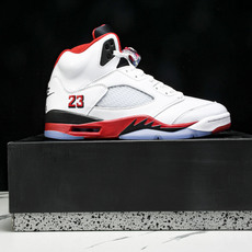 Air Jordan 5 Retro Fire Red Black Tongue (2025) 白红 H Air Jordan 5 Retro Fire Red Black Tongue (2025) 白红 H