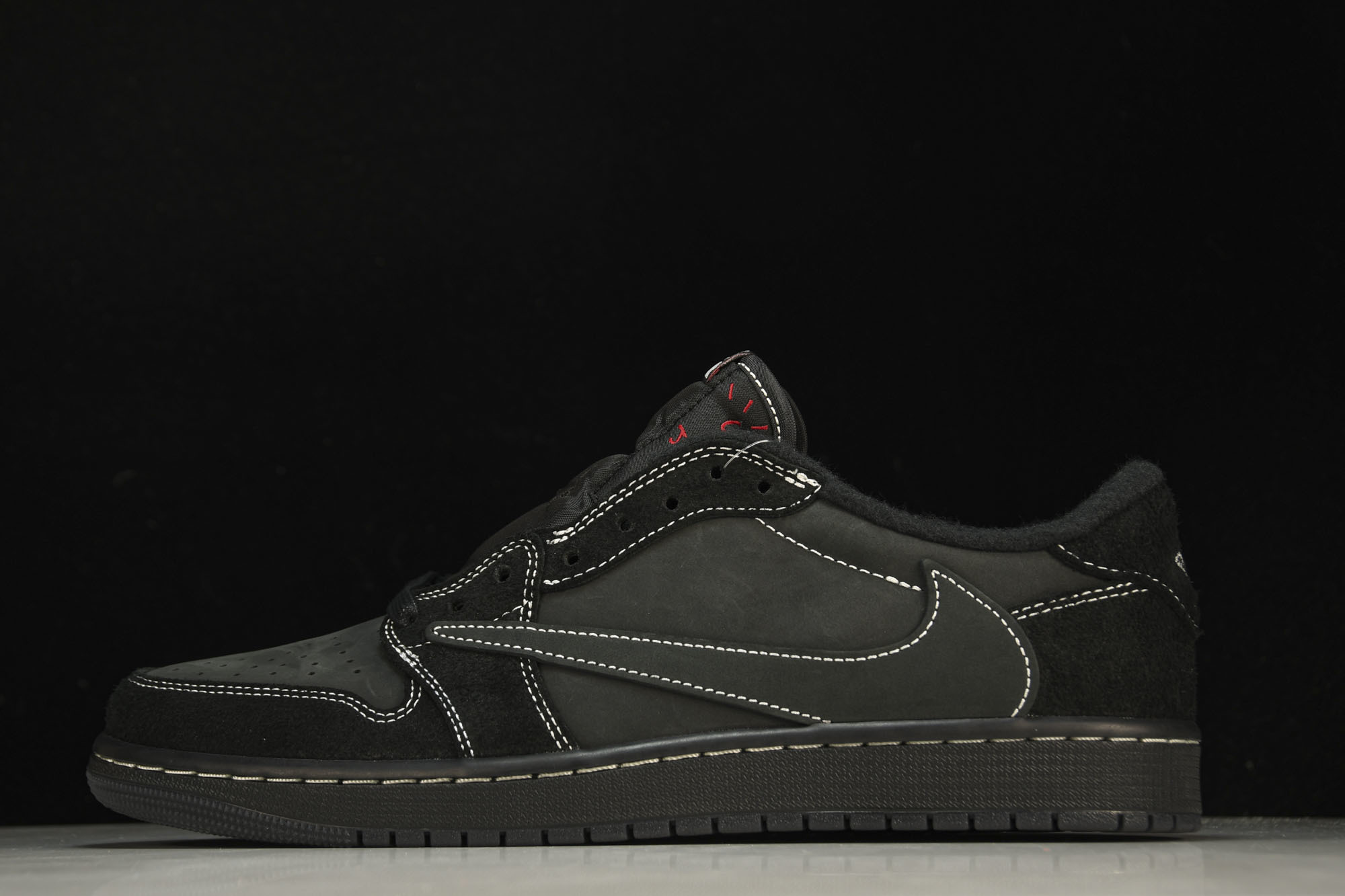 Travis Scott x Air Jordan 1 Low OG 'Black Phantom'全黑