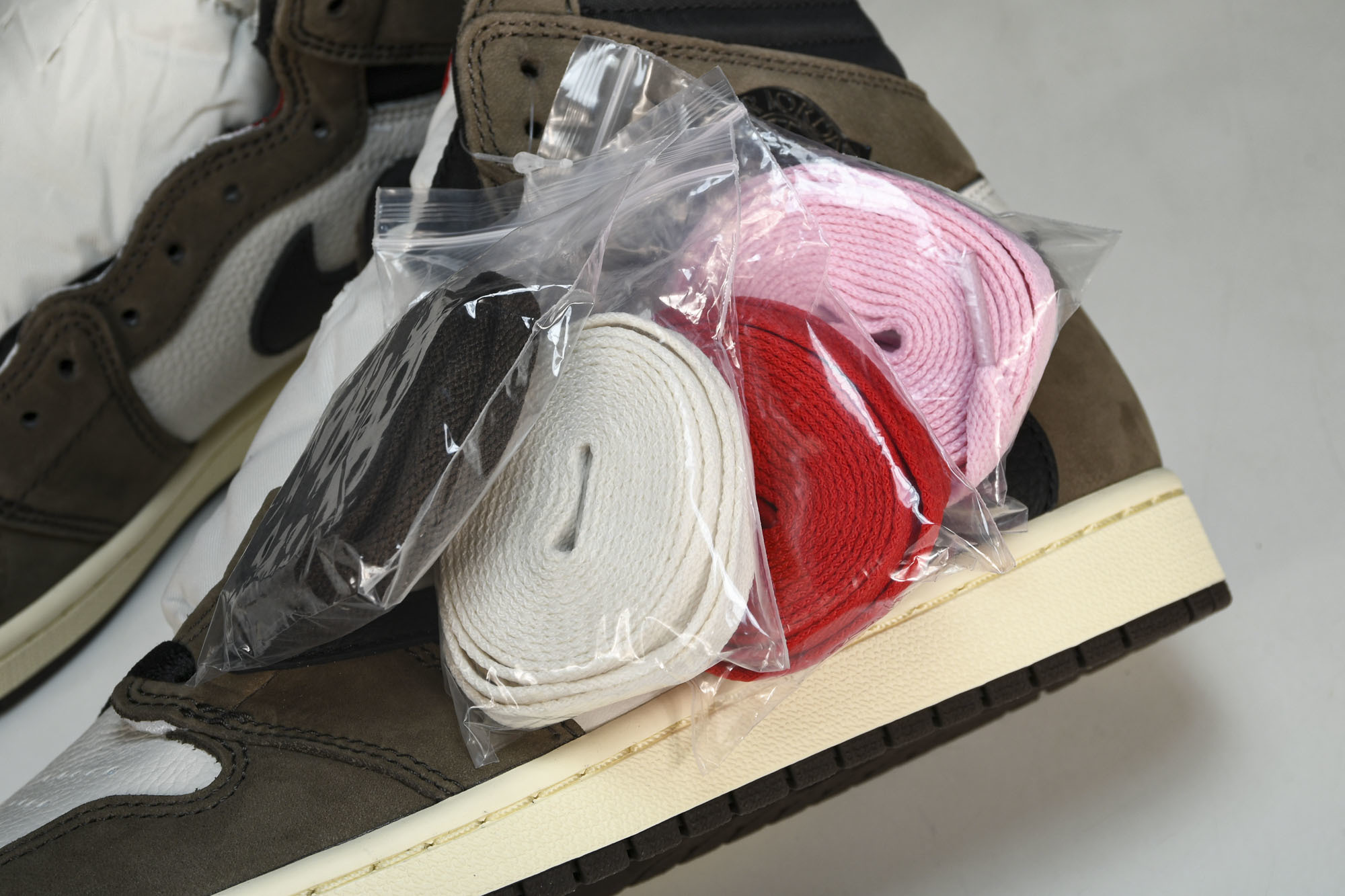 纯原 Air Jordan 1 Travis Scott AJ1 TS 深棕 高帮倒钩 鬼脸 三方联名 