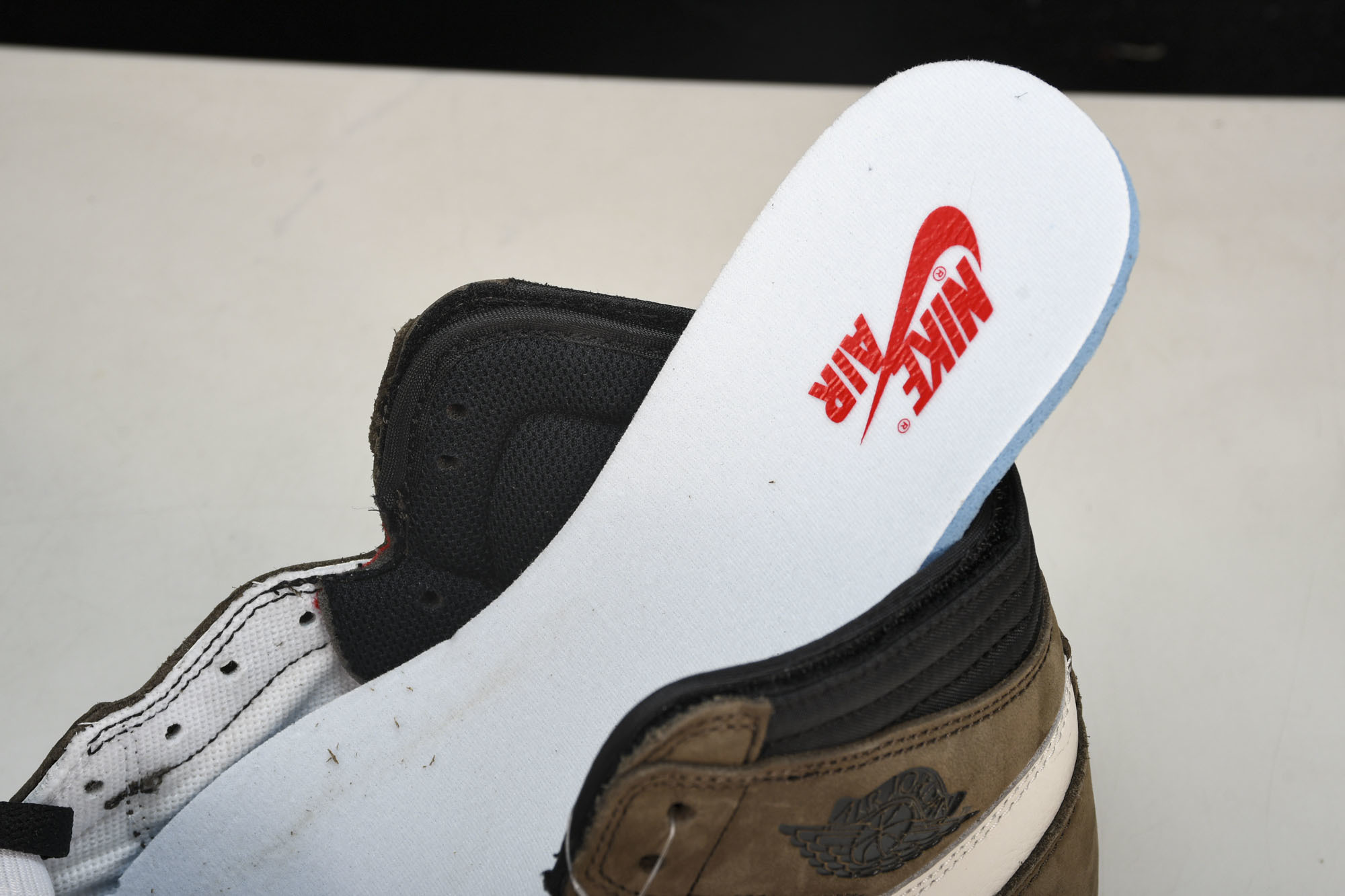 纯原 Air Jordan 1 Travis Scott AJ1 TS 深棕 高帮倒钩 鬼脸 三方联名 