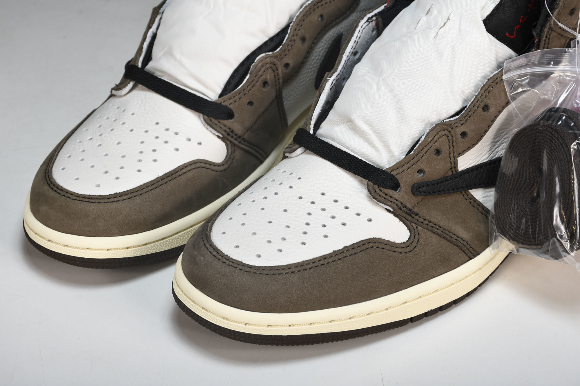 纯原 Air Jordan 1 Travis Scott AJ1 TS 深棕 高帮倒钩 鬼脸 三方联名 