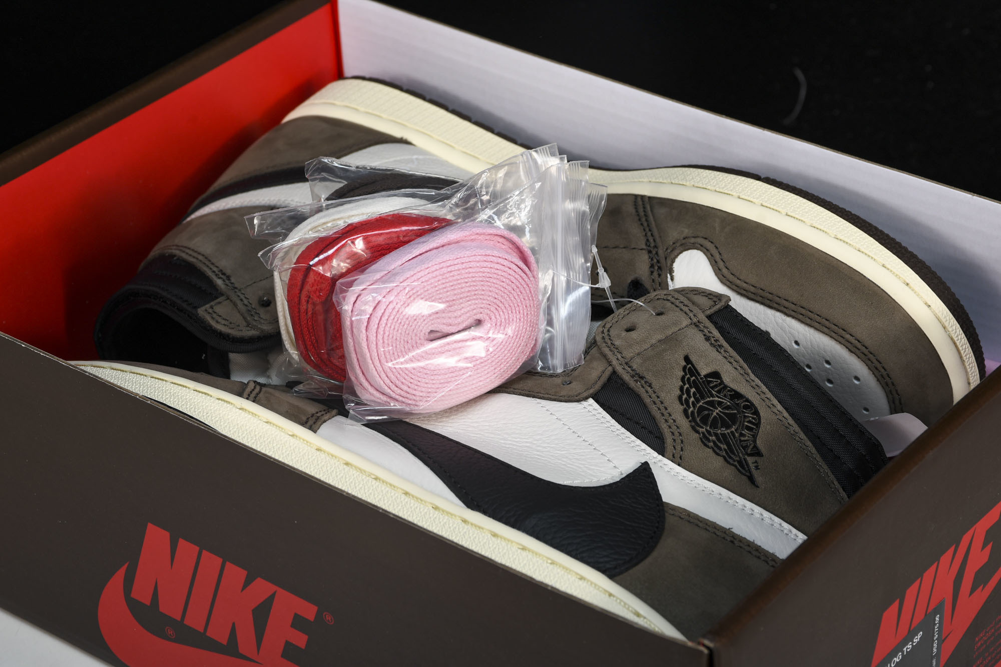纯原 Air Jordan 1 Travis Scott AJ1 TS 深棕 高帮倒钩 鬼脸 三方联名 