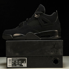 纯原 Air Jordan 4 Black Cat AJ4 黑猫 纯黑 货号_CU1110-010 #Y 纯原 Air Jordan 4 Black Cat AJ4 黑猫 纯黑 货号_CU1110-010 #Y