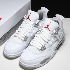 纯原 Air Jordan 4 Oreo 白水泥 白奥利奥 灰白红 泼墨 CT8527-100 #YZ0 纯原 Air Jordan 4 Oreo 白水泥 白奥利奥 灰白红 泼墨 CT8527-100 #YZ0