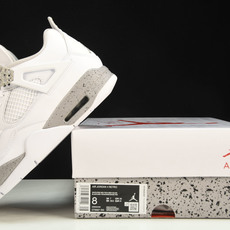 纯原 Air Jordan 4 Oreo 白水泥 白奥利奥 灰白红 泼墨 CT8527-100 #YZ0 纯原 Air Jordan 4 Oreo 白水泥 白奥利奥 灰白红 泼墨 CT8527-100 #YZ0