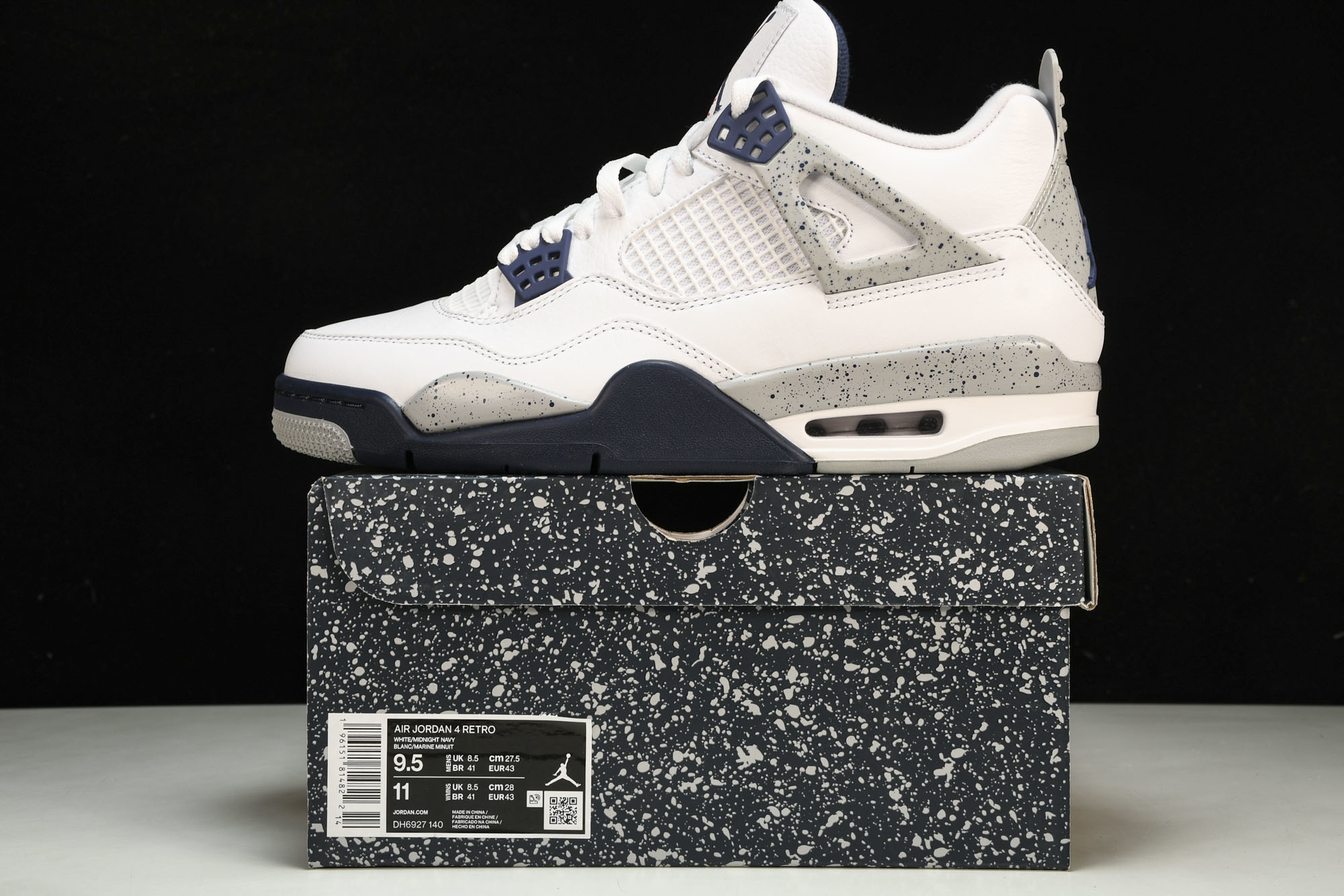 纯原 Air Jordan 4 Retro‘Midnight Navy’ 午夜蓝 DH6927-140 纯原 Air Jordan 4 Retro‘Midnight Navy’ 午夜蓝 DH6927-140