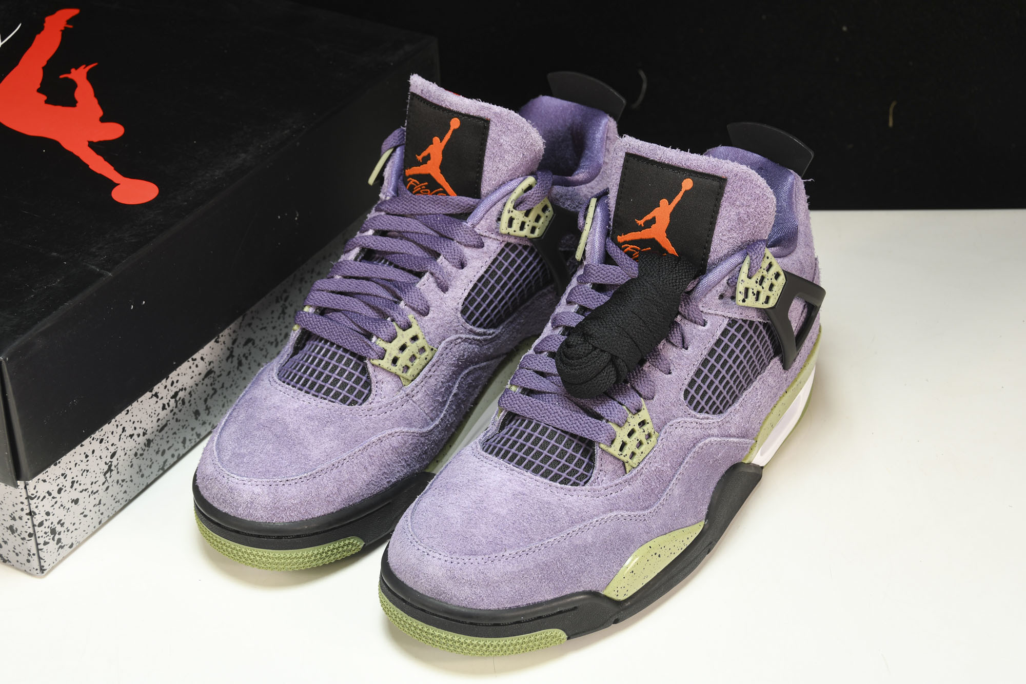 纯原 Air Jordan 4 Retro“Canyon Purple”麂皮 峡谷紫 初号机 AQ912