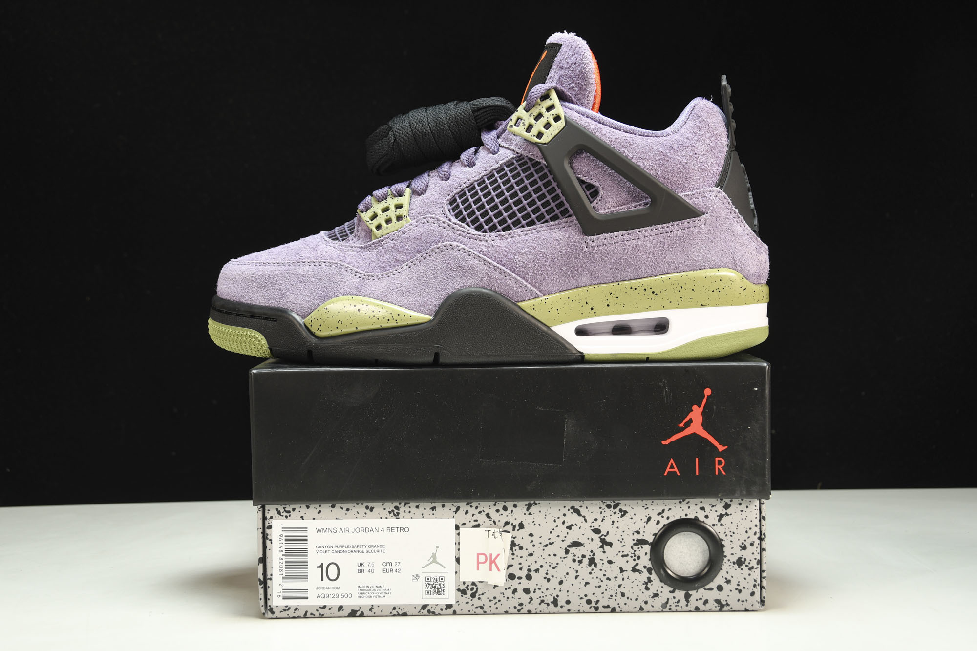 纯原 Air Jordan 4 Retro“Canyon Purple”麂皮 峡谷紫 初号机 AQ912