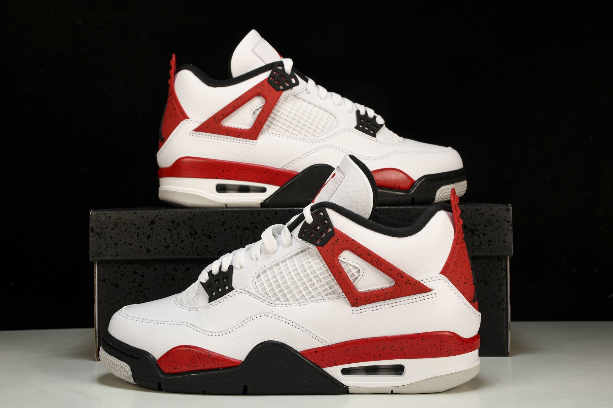 纯原 Air Jordan 4“Neutral Grey”白黑红 DH6927-161 #YZ00540