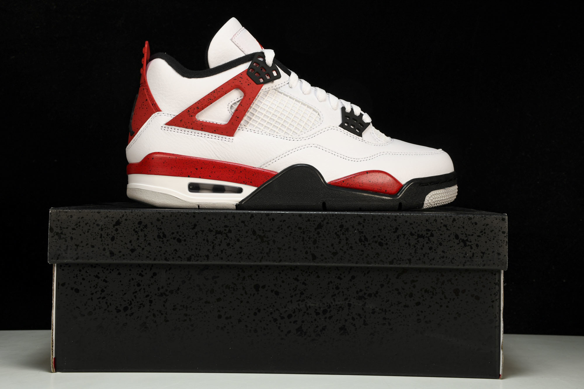 纯原 Air Jordan 4“Neutral Grey”白黑红 DH6927-161 #YZ00540