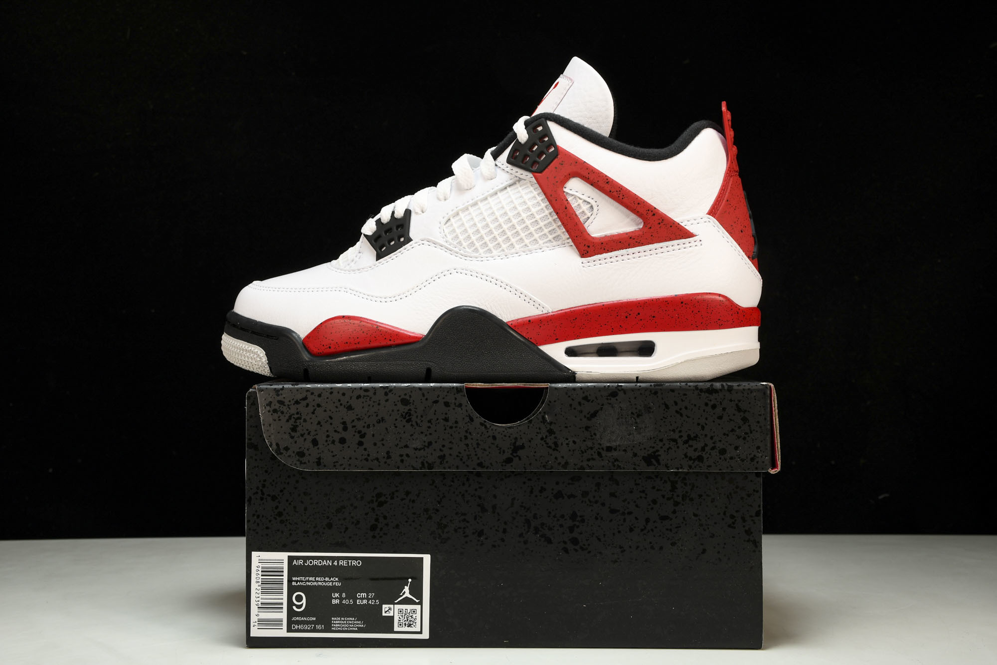 纯原 Air Jordan 4“Neutral Grey”白黑红 DH6927-161 #YZ00540