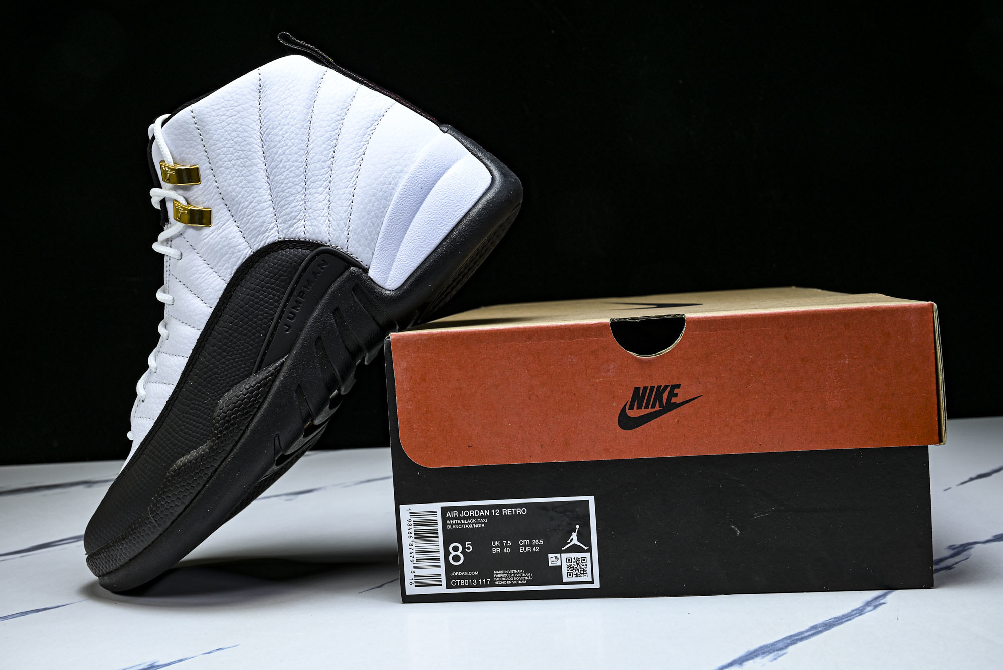 纯原 Air Jordan 12 Retro 黑白 CT8013 117 #YZ00540 40.5 4