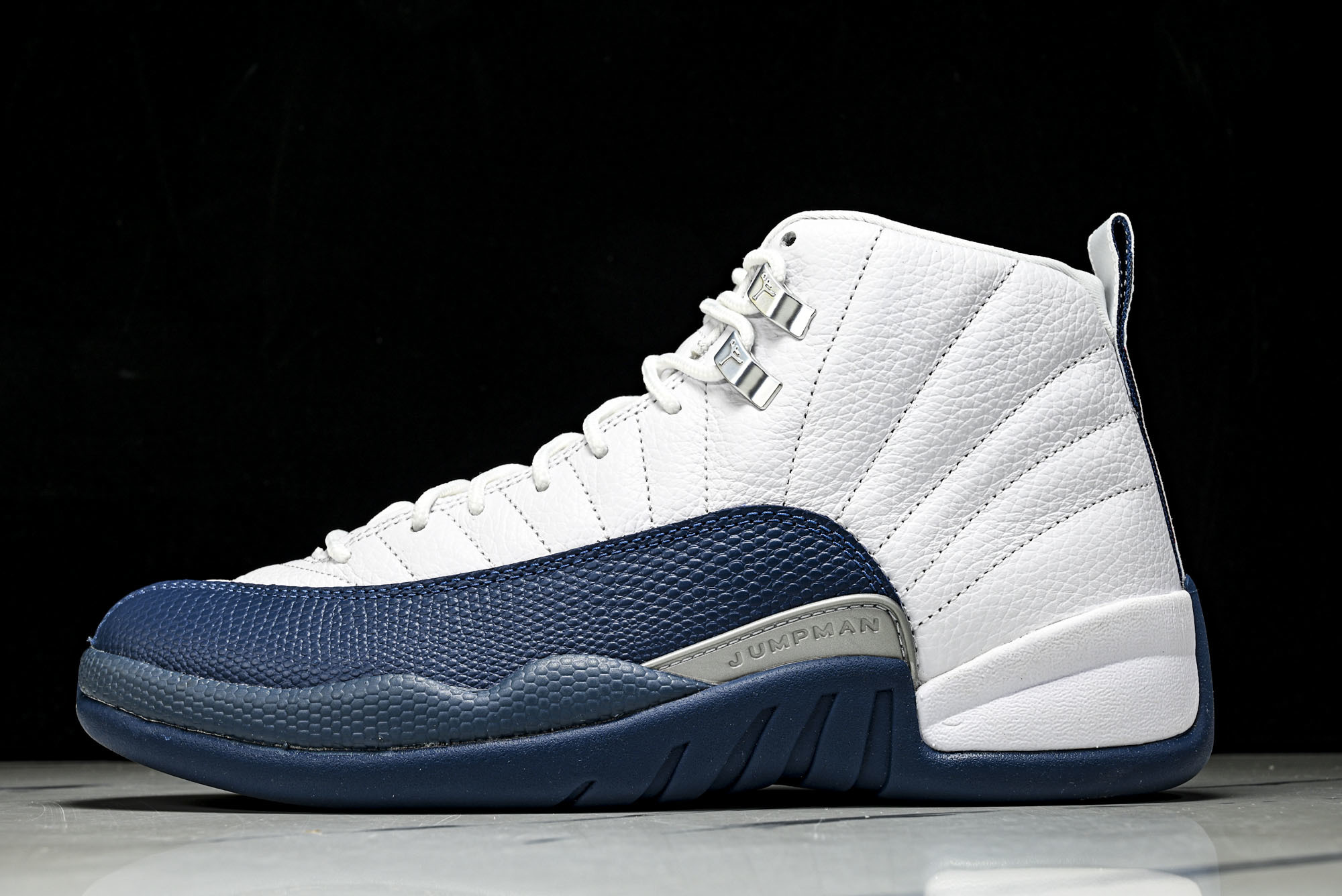 纯原 Air Jordan AJ12 Retro 中帮 复古篮球鞋 白蓝 法国蓝 CT8013-114 