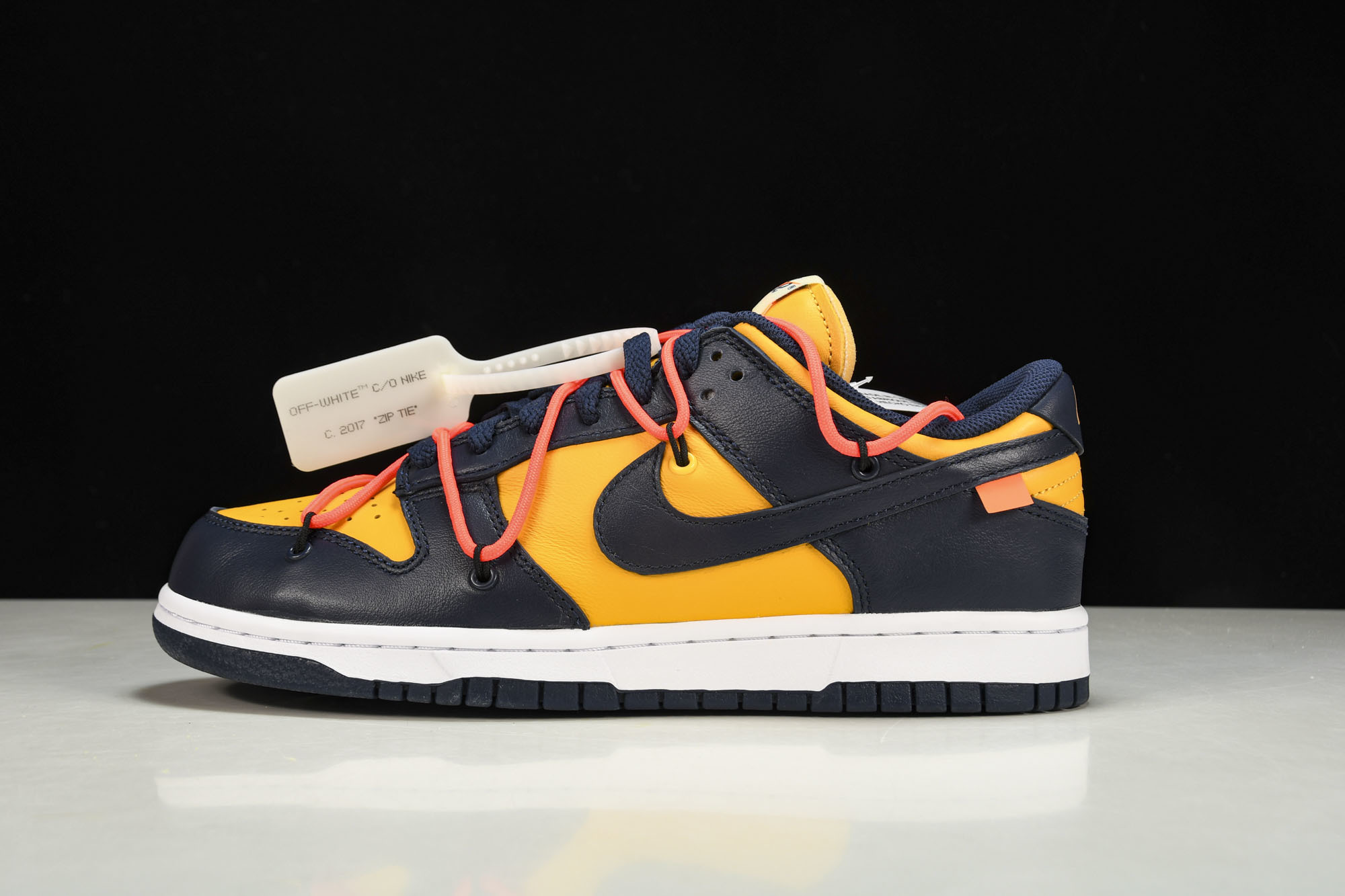 纯原 Off white Nik Dunk ow联名 黑曜石 黑黄蓝 CT0856-700 #YZ005