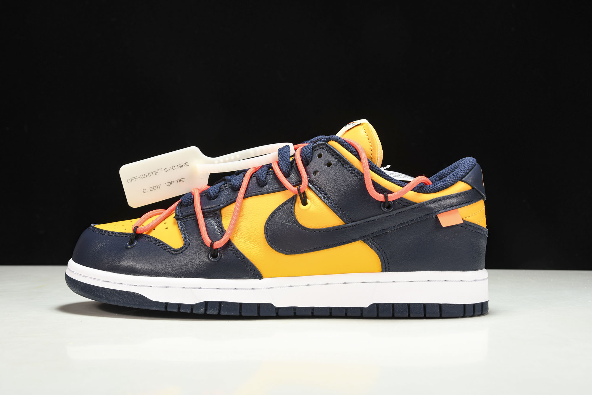 纯原 Off white Nik Dunk ow联名 黑曜石 黑黄蓝 CT0856-700 #YZ005 纯原 Off white Nik Dunk ow联名 黑曜石 黑黄蓝 CT0856-700 #YZ005