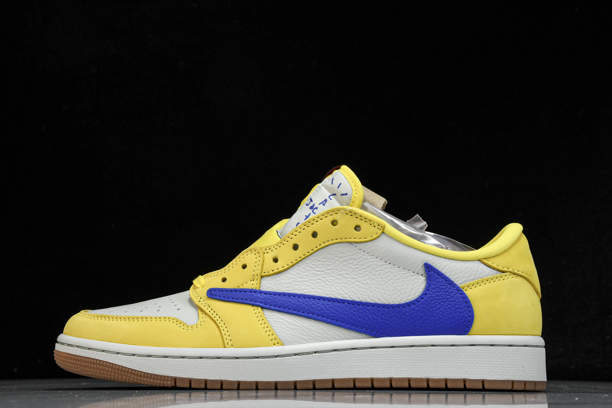 纯原 WMNS Travis Scott x Air Jordan AJ 1 Low“Canary”金丝