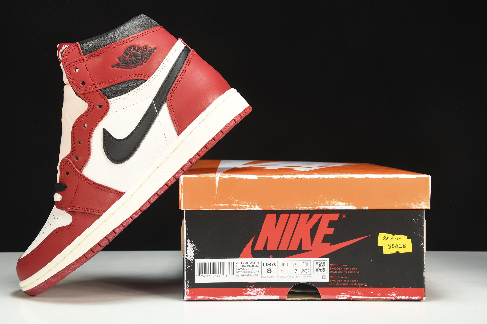 纯原 芝加哥新款 AIR JORDAN 1 “CHICAGO REIMAGINED” 白红 DZ5485