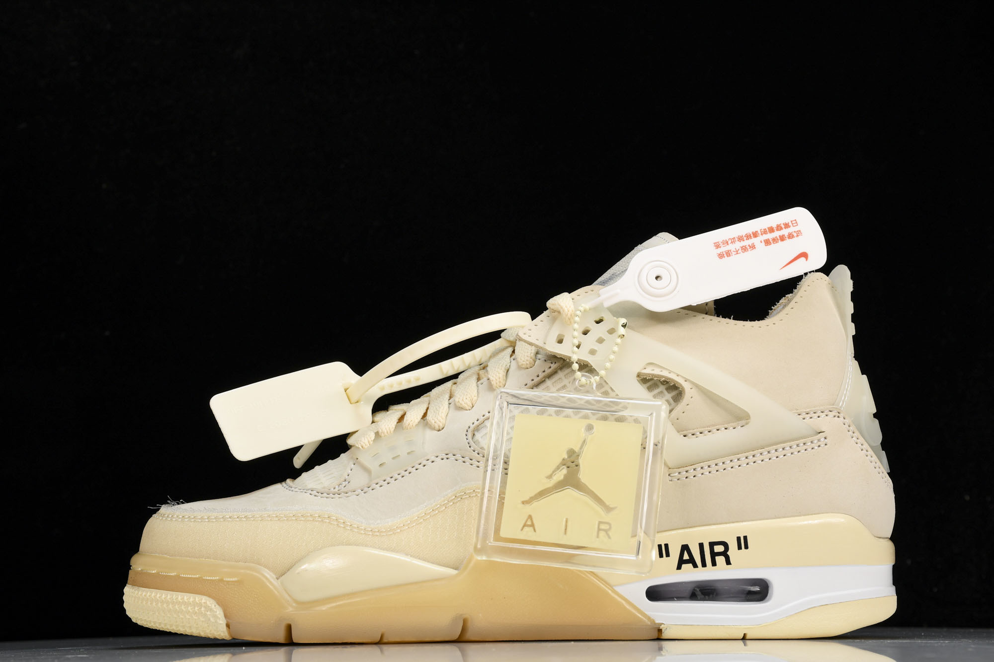 纯原 OFF-WHITE x AJ4 WMNS ”SAIC“ 白帆 CV9388-100 #YZ0053