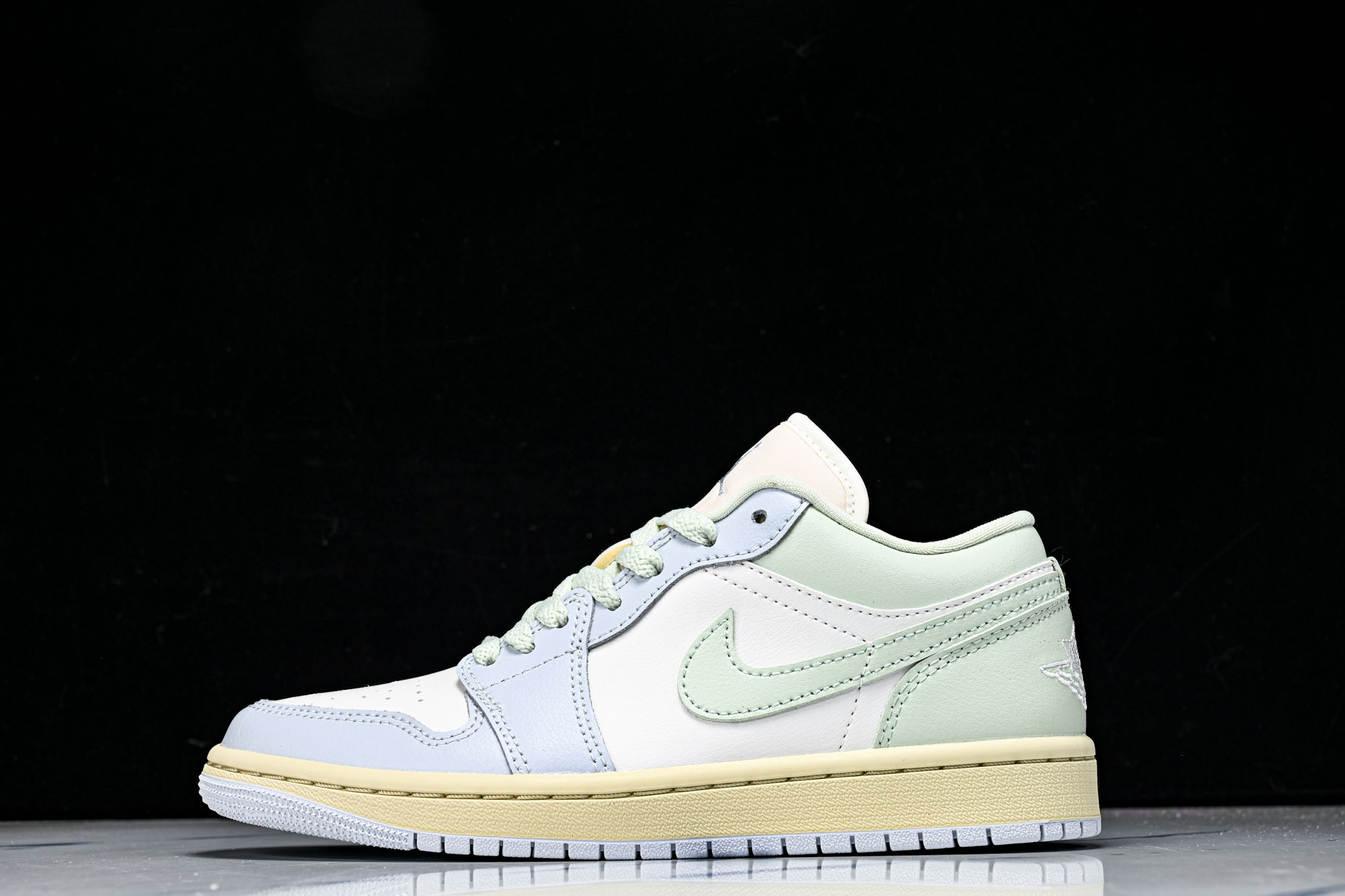 纯原 Air Jordan 1 Low AJ1 乔1淡蓝拼色 低帮文化休闲板鞋 DC0774-108 #