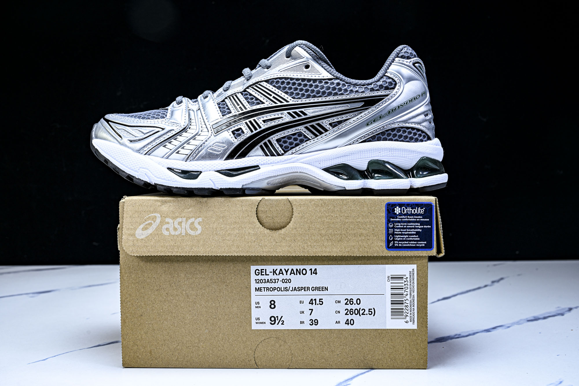 纯原 ASICS Gel-Kayano 14 Metropolis Jasper Green 灰银绿 1