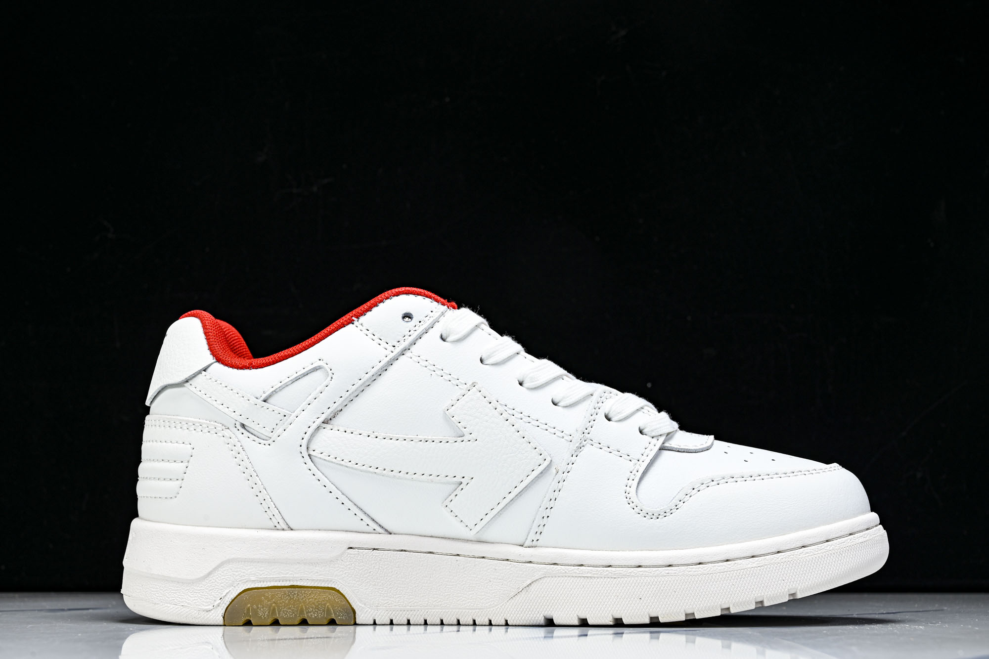 纯原 OFF-WHITE Out Of Office 白红涂鸦 箭头板鞋 小牛鞋休闲运动鞋 #YZ002