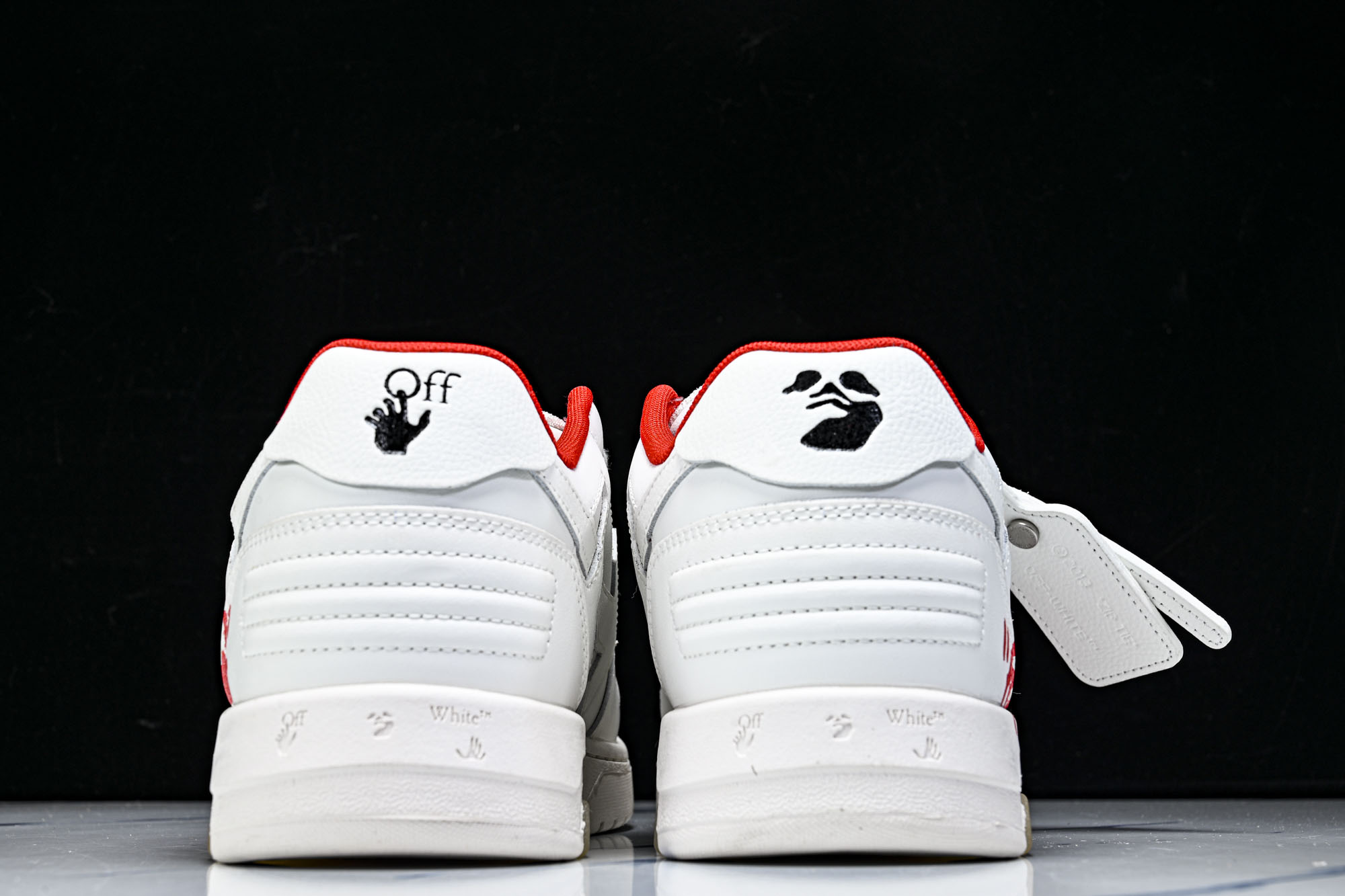 纯原 OFF-WHITE Out Of Office 白红涂鸦 箭头板鞋 小牛鞋休闲运动鞋 #YZ002