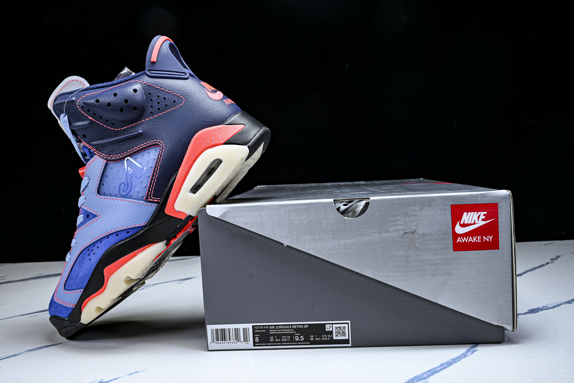 纯原 Awake NY x Air Jordan 6 _Denim Blue_ AJ6 乔6牛仔蓝 IQ