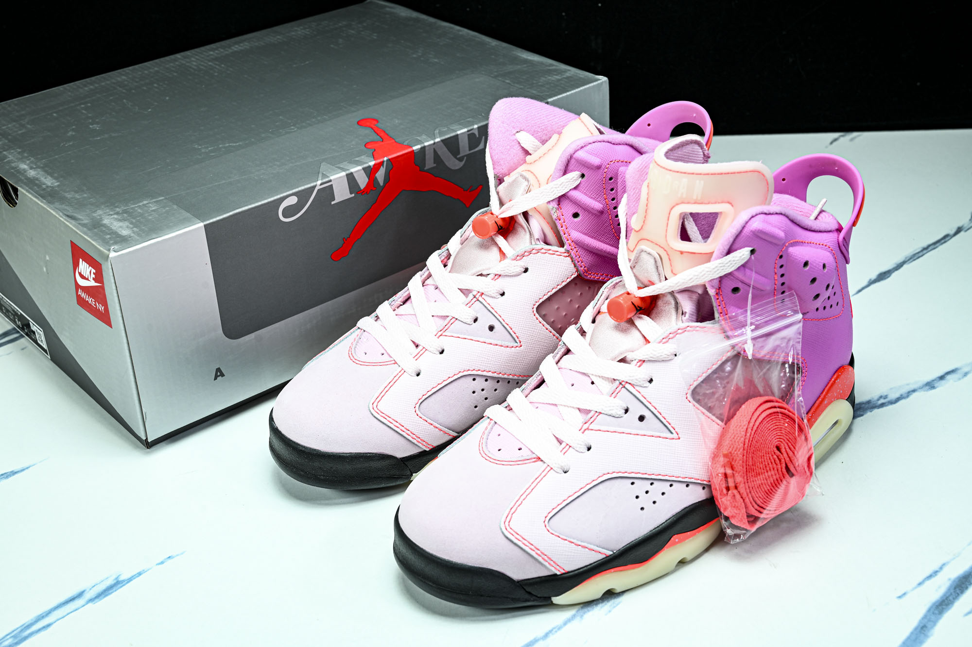 纯原 Awake NY x Air Jordan 6 _Playful Pink_ AJ6 乔6俏皮粉 