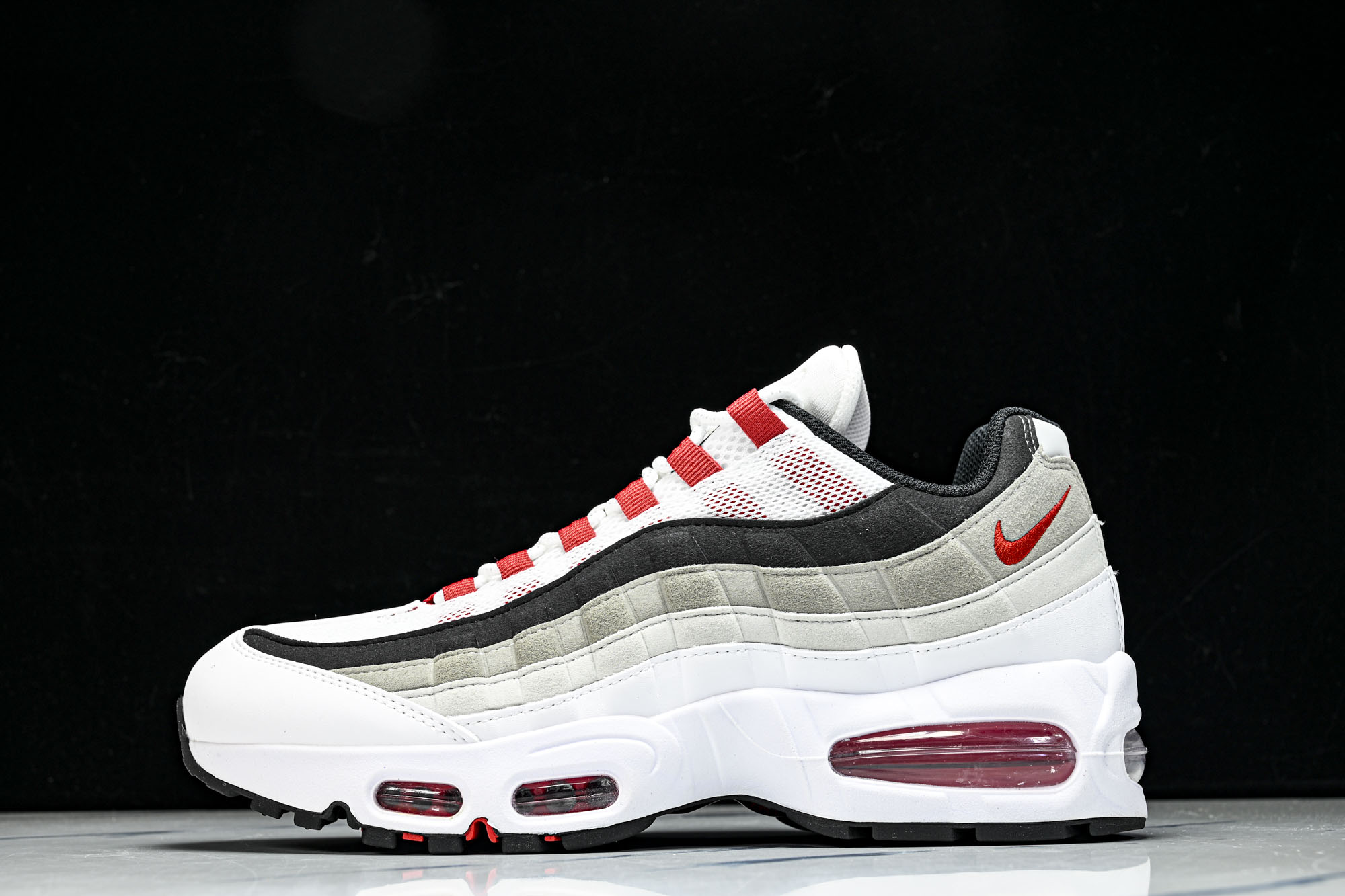 纯原 Nike Air Max 95 复古减震气垫跑鞋IB7862-100 #YZ001-1原版1:1 