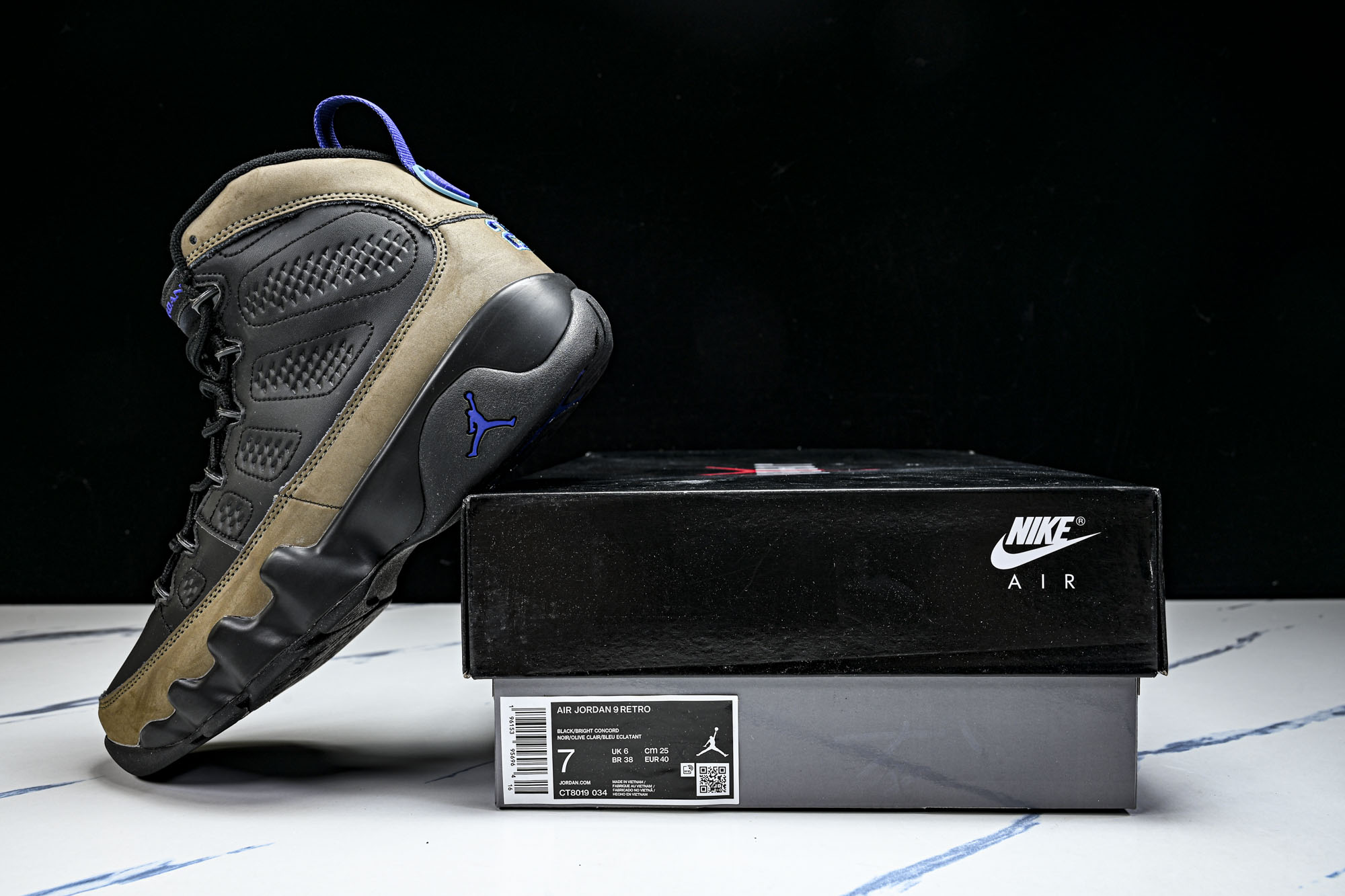 纯原 Nike_耐克AIR JORDAN 9 OG AJ9 官方同步 全明星男篮球鞋CT8019-034