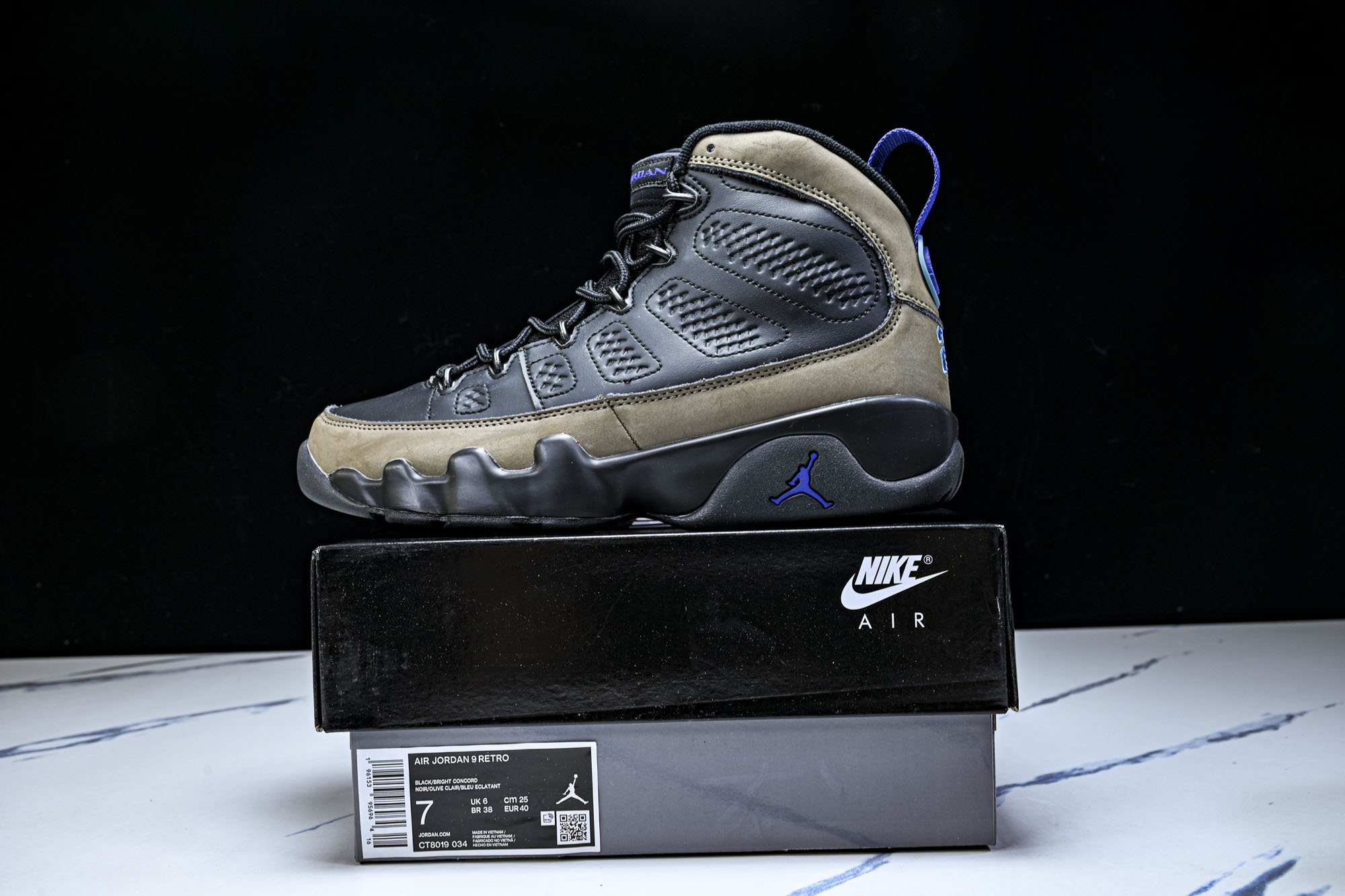 纯原 Nike_耐克AIR JORDAN 9 OG AJ9 官方同步 全明星男篮球鞋CT8019-034