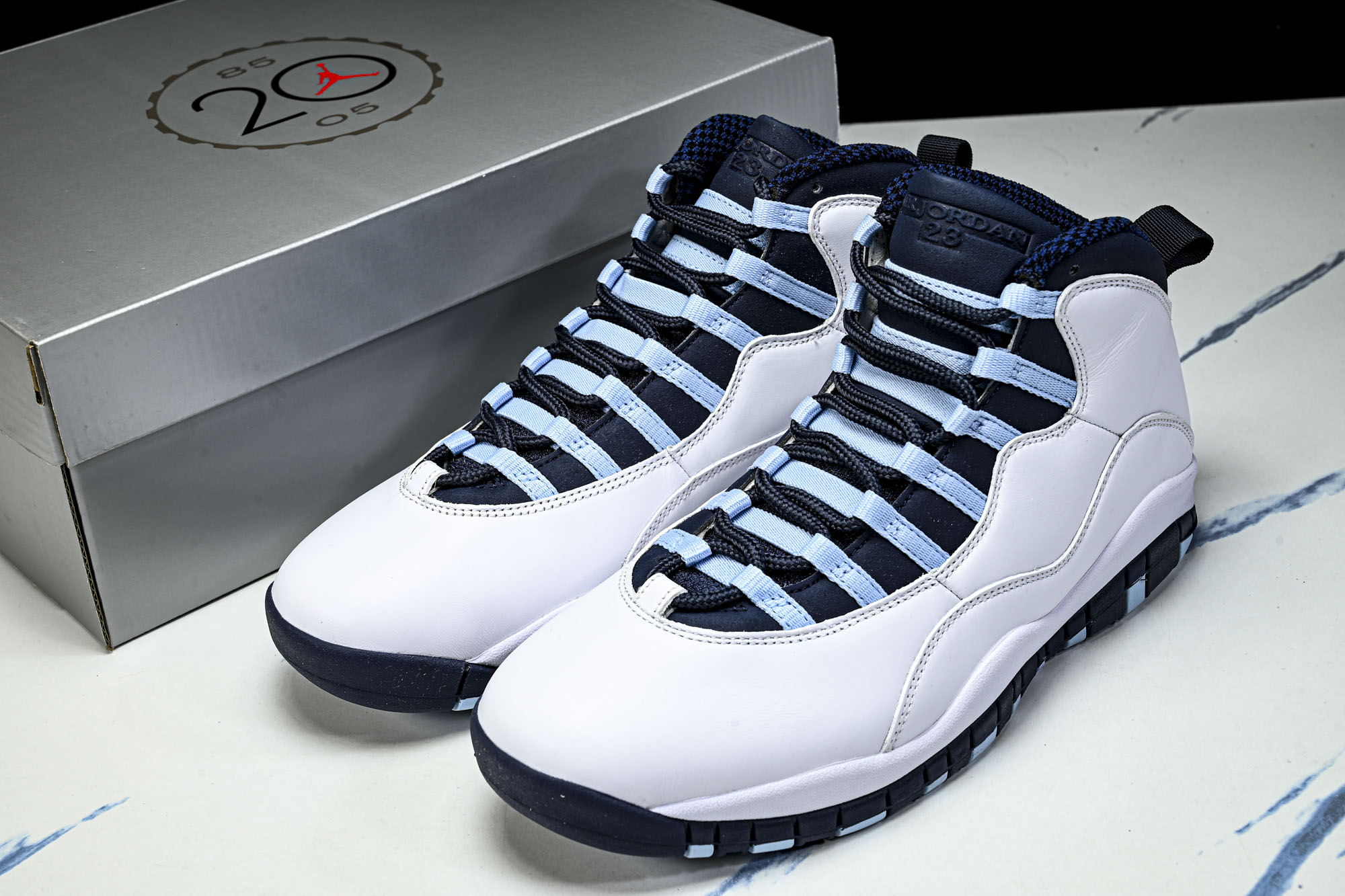 纯原 Air Jordan 10 Retro _Red Steel_ AJ10 乔10 白蓝_141 Y