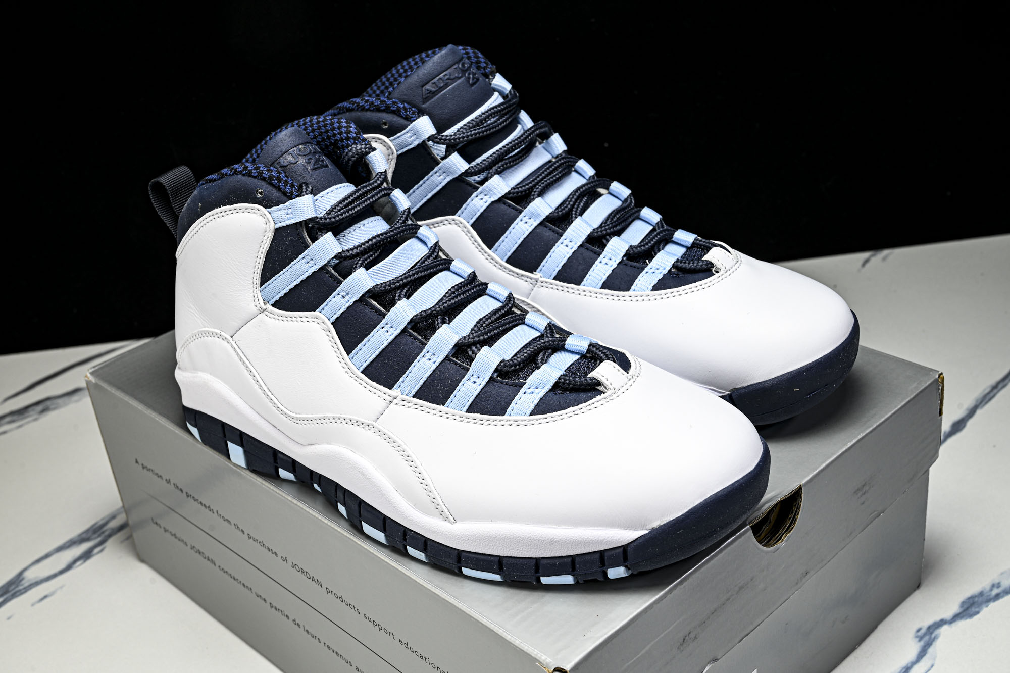 纯原 Air Jordan 10 Retro _Red Steel_ AJ10 乔10 白蓝_141 Y