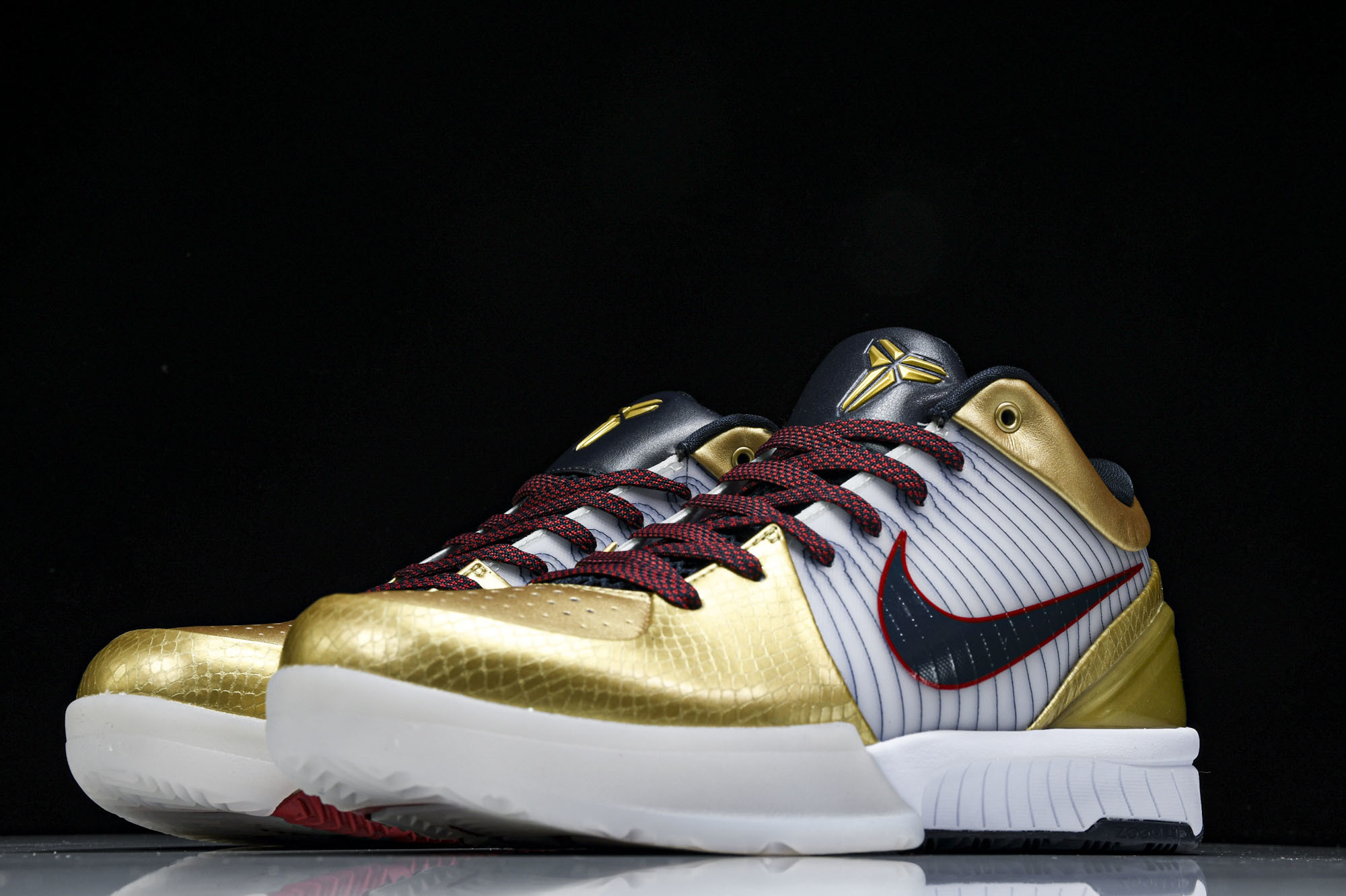 纯原NK Zoom Kobe 4 Protro“Gold Medal”白黑金 FQ3544-100 #Y