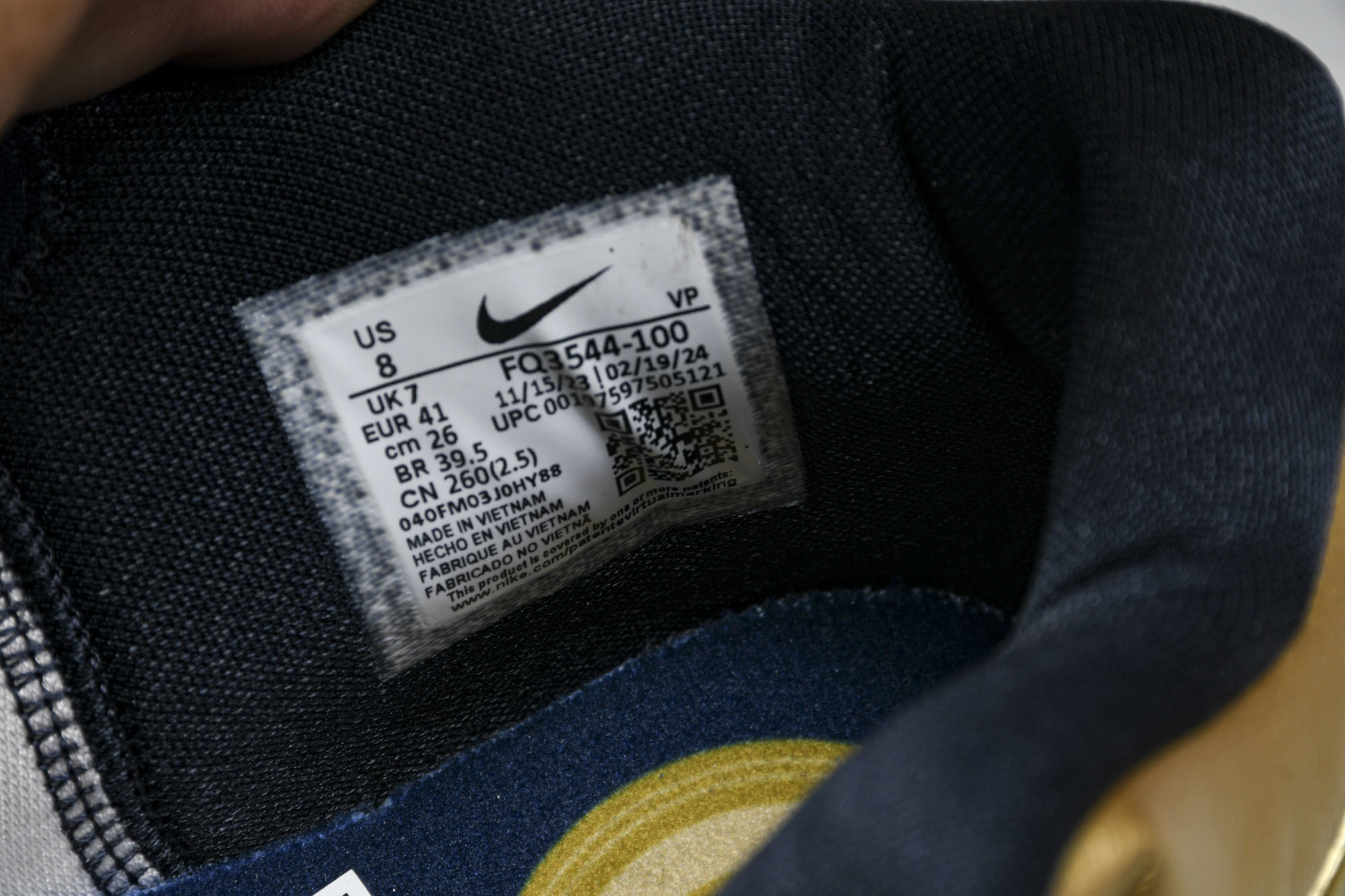 纯原NK Zoom Kobe 4 Protro“Gold Medal”白黑金 FQ3544-100 #Y