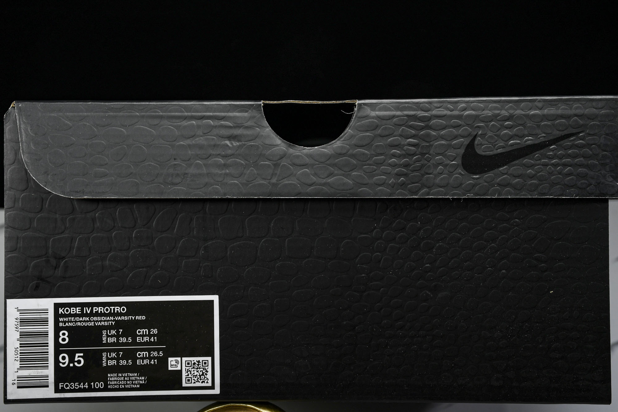纯原NK Zoom Kobe 4 Protro“Gold Medal”白黑金 FQ3544-100 #Y