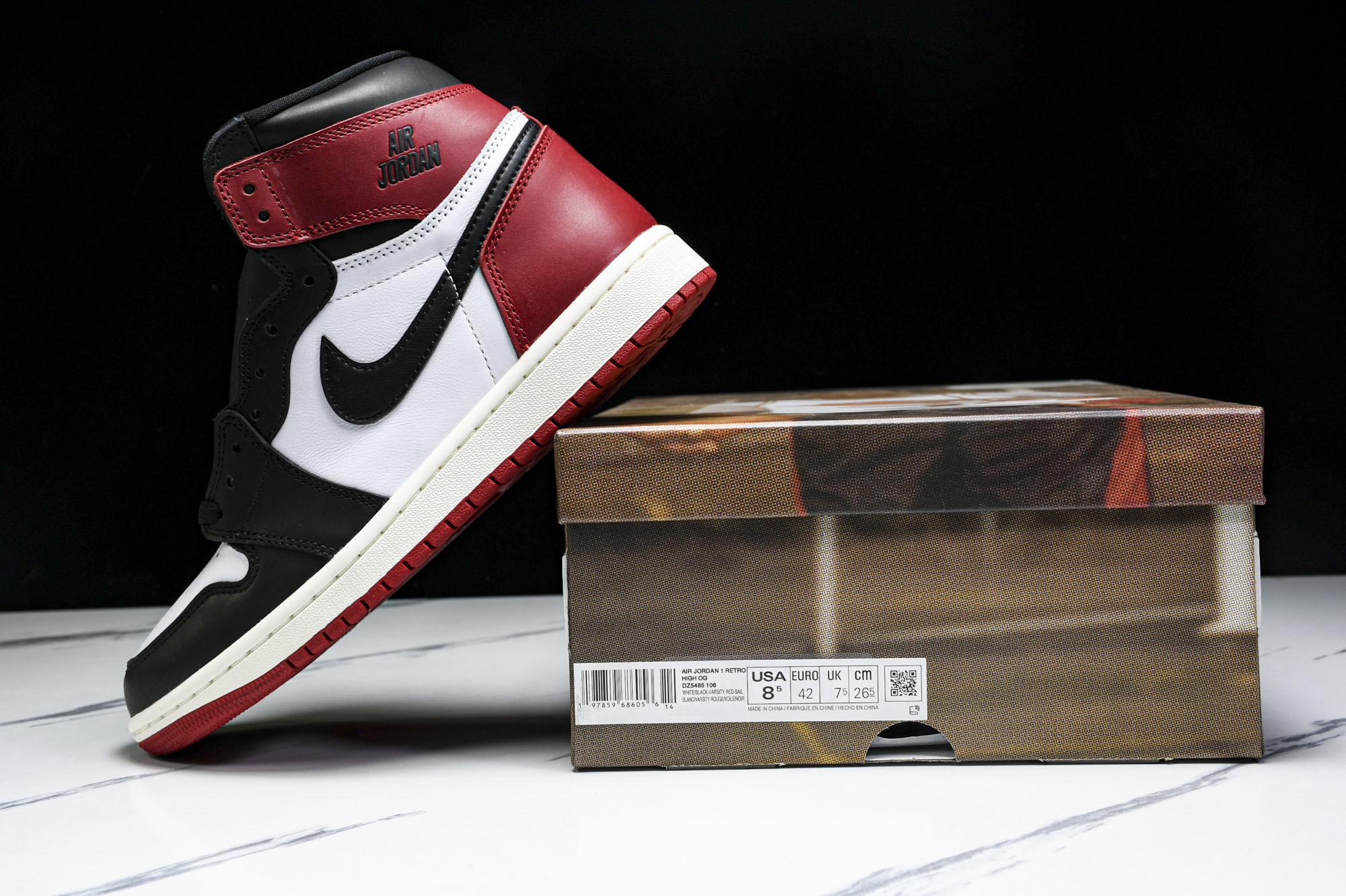 纯原Air Jordan 1 High OG _Black Toe Reimagined_ AJ1 乔1