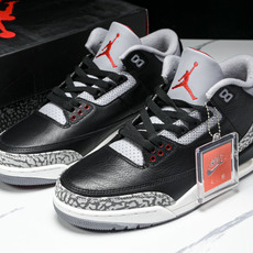 纯原Air Jordan 3 Retro“Fire Red 黑白灰 DN3707 010 #YZ015✦ 纯原Air Jordan 3 Retro“Fire Red 黑白灰 DN3707 010 #YZ015✦