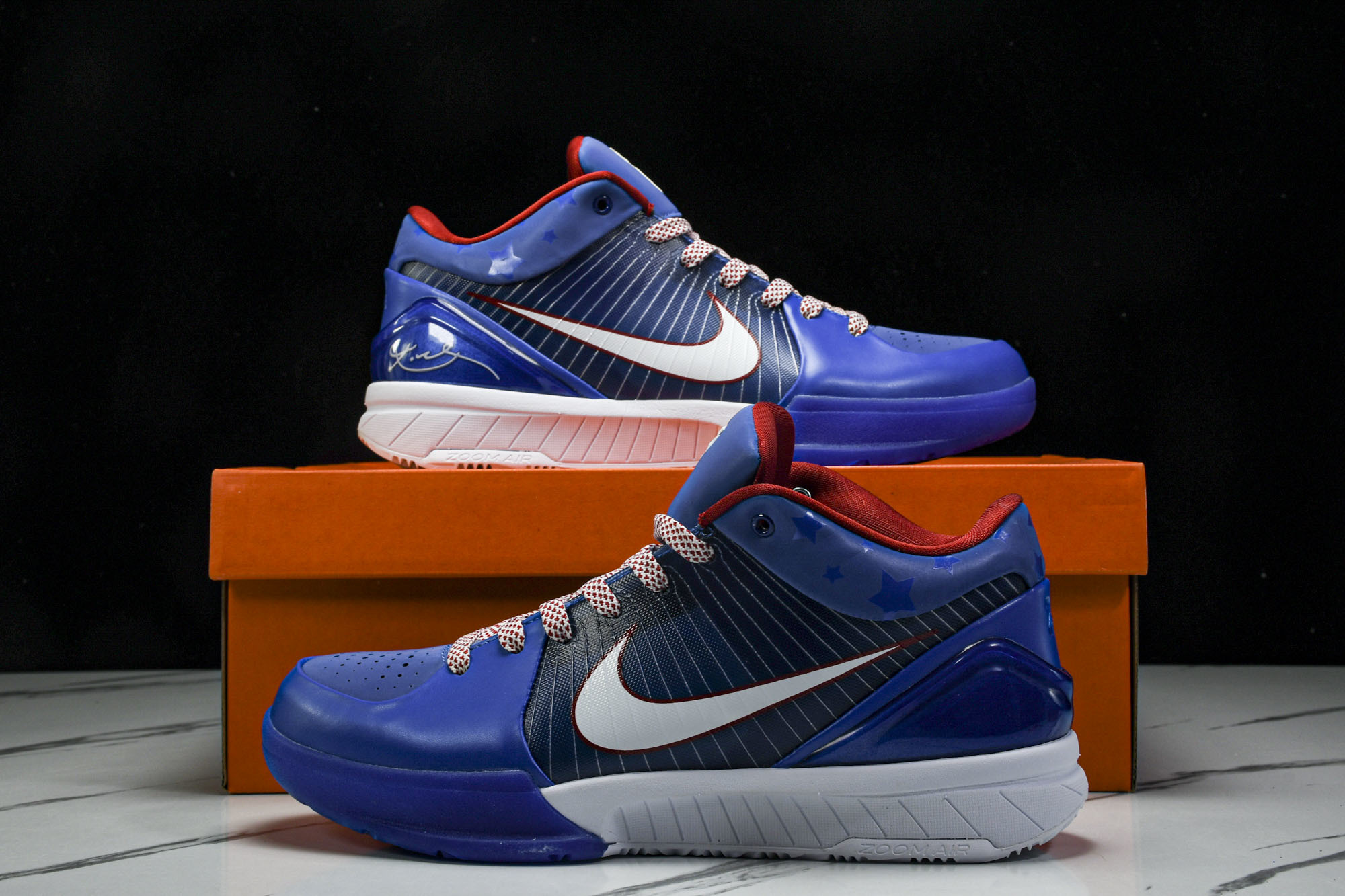 纯原NK Zoom Kobe 4 Protro_“Philly”蓝色 FQ3545-400 #YZ015